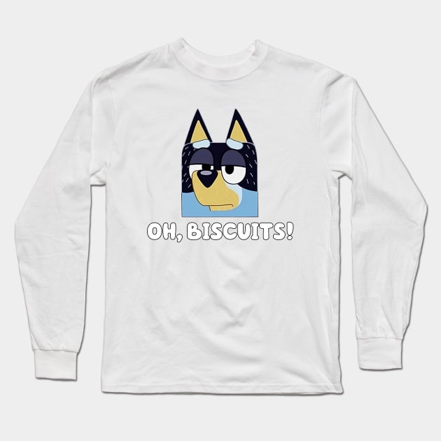 Bluey and Bingo Movie cartoon Long Sleeve T-Shirt by Justine Nolanz